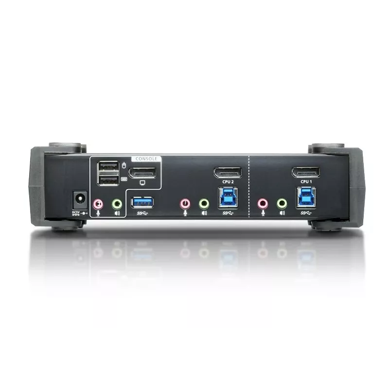 ATEN 2-pordiline USB 3.1 Gen 1 4K DisplayPort 1.2 KVMP™ lüliti heliga (KVM-kaablid kaasas)