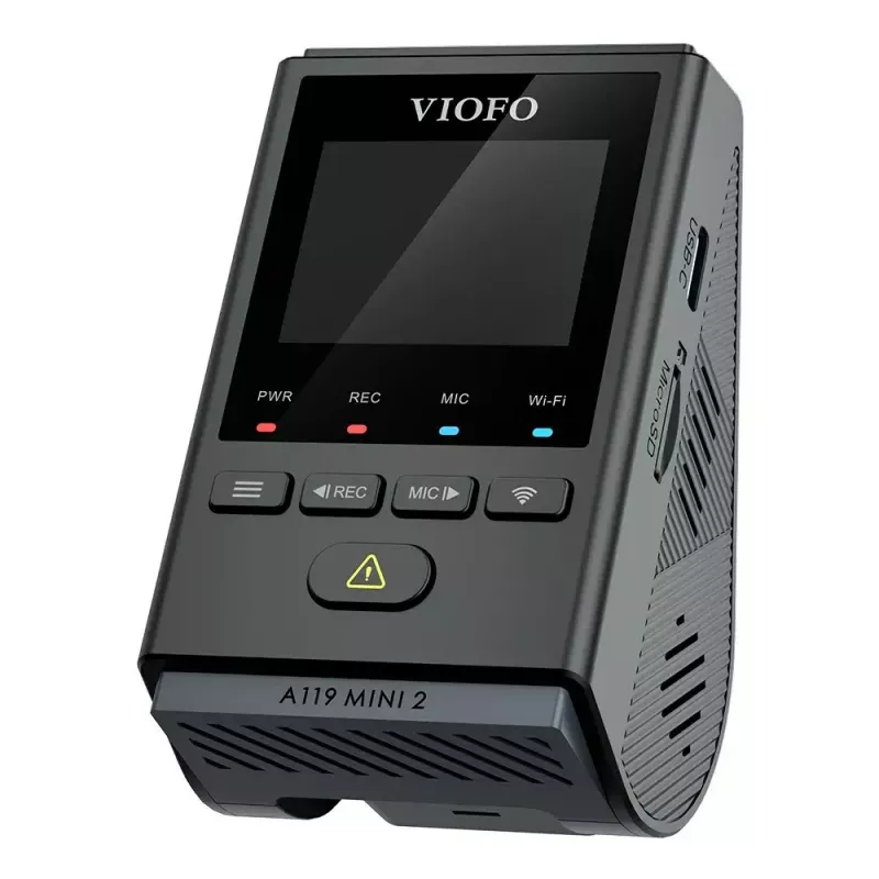 VIOFO A119 MINI 2-G GPS pardakaamera – 1‑kanaliline Quad HD 2560×1440, Sony STARVIS 2 IMX675, 60 kaadrit/s, 140° F1.6, GPS, Wi‑Fi, kaheribaline, parkimisrežiim