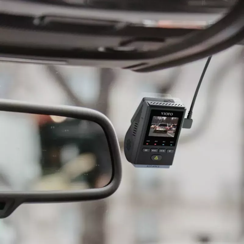 VIOFO A119 MINI 2-G GPS pardakaamera – 1‑kanaliline Quad HD 2560×1440, Sony STARVIS 2 IMX675, 60 kaadrit/s, 140° F1.6, GPS, Wi‑Fi, kaheribaline, parkimisrežiim