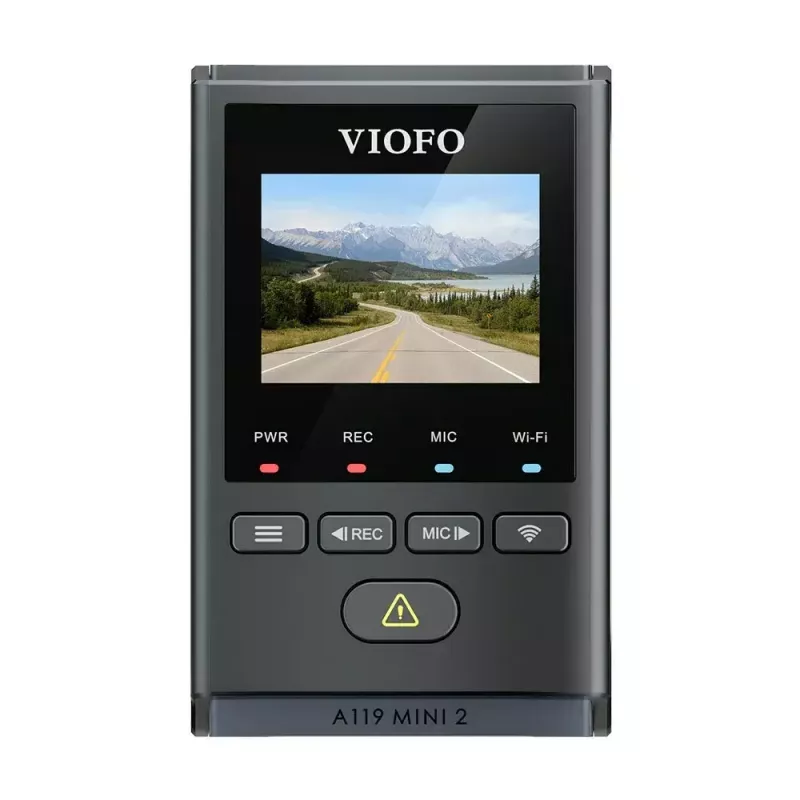 VIOFO A119 MINI 2-G GPS pardakaamera – 1‑kanaliline Quad HD 2560×1440, Sony STARVIS 2 IMX675, 60 kaadrit/s, 140° F1.6, GPS, Wi‑Fi, kaheribaline, parkimisrežiim