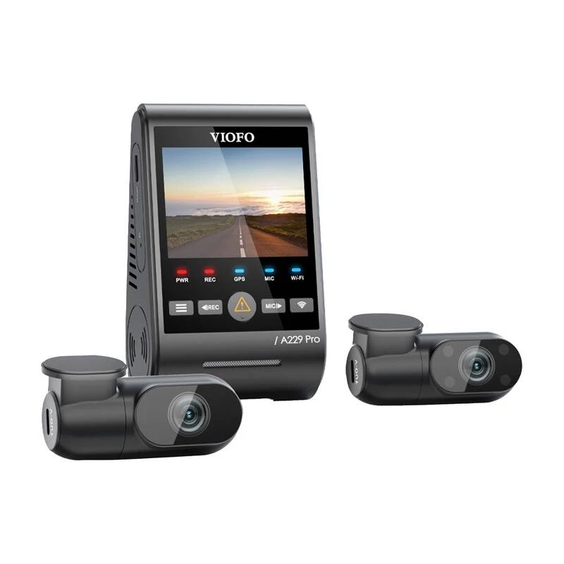 Videokaamera VIOFO A229 PRO 3CH 4K + 2K + 1080P WiFi GPS