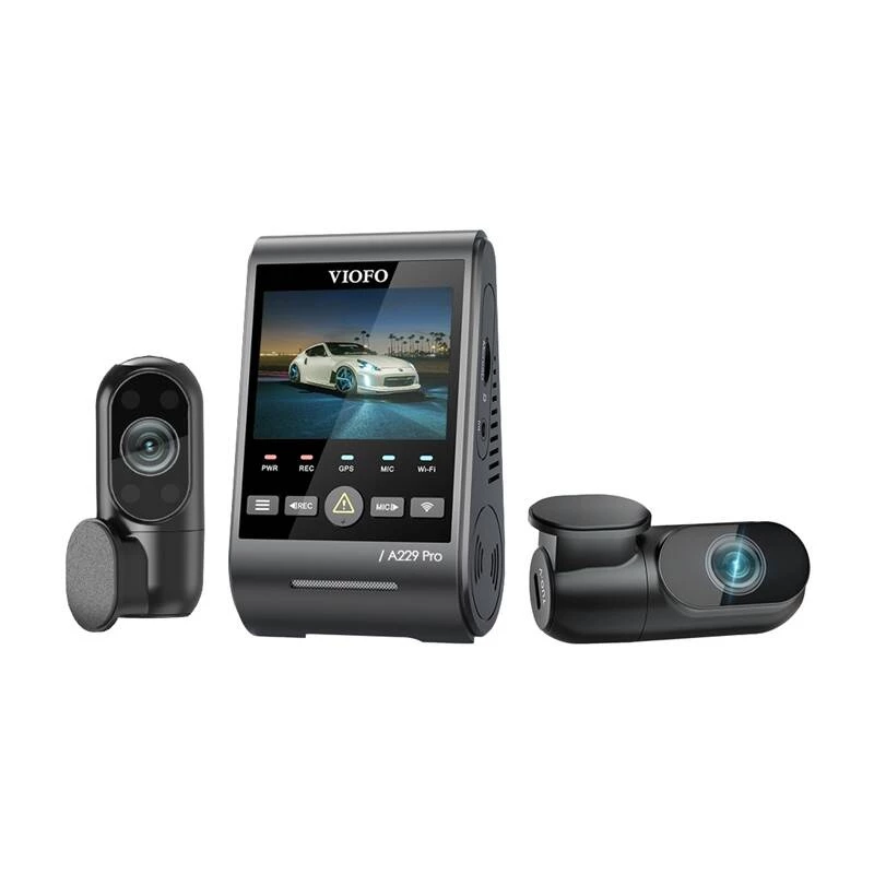 Videokaamera VIOFO A229 PRO 3CH 4K + 2K + 1080P WiFi GPS