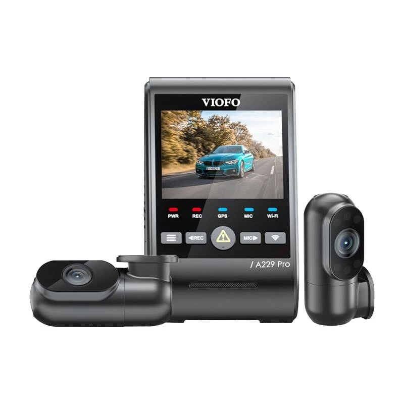 Videokaamera VIOFO A229 PRO 3CH 4K + 2K + 1080P WiFi GPS