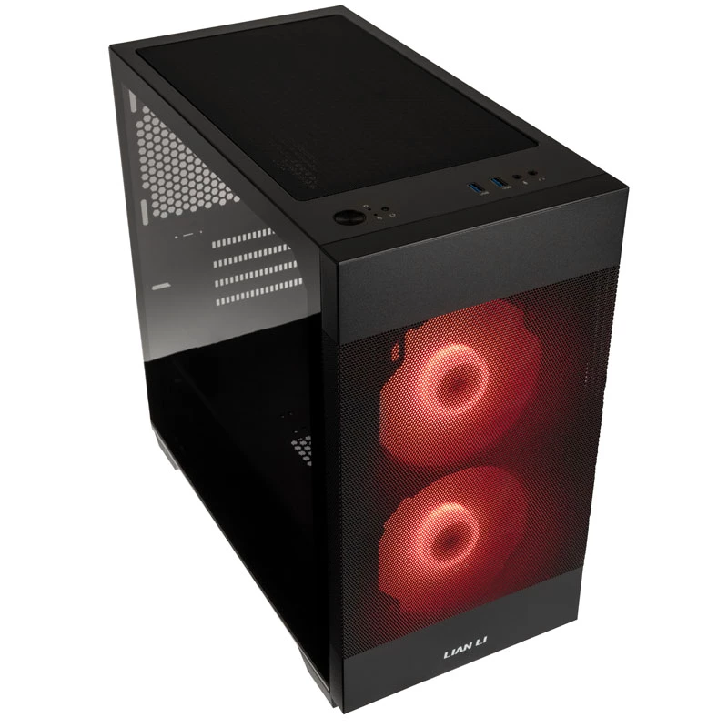 Lian Li LANCOOL 205M Mesh Micro-ATX korpus, karastatud klaas, must