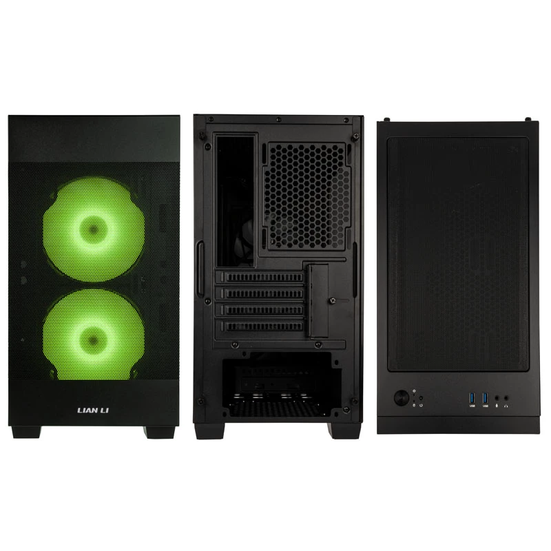 Lian Li LANCOOL 205M Mesh Micro-ATX korpus, karastatud klaas, must