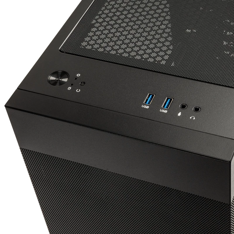 Lian Li LANCOOL 205M Mesh Micro-ATX korpus, karastatud klaas, must