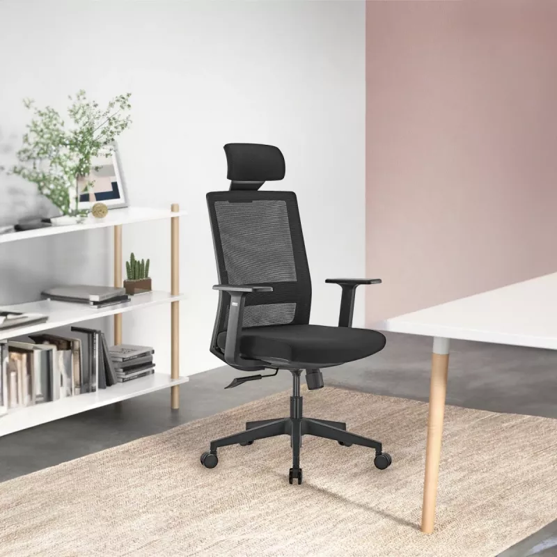 Ergo Office ER-425 Ergonoomiline kõrge seljatoega kontoritool, max 150 kg, pöörlev, reguleeritav tugi