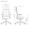 Ergo Office ER-425 Ergonoomiline kõrge seljatoega kontoritool, max 150 kg, pöörlev, reguleeritav tugi
