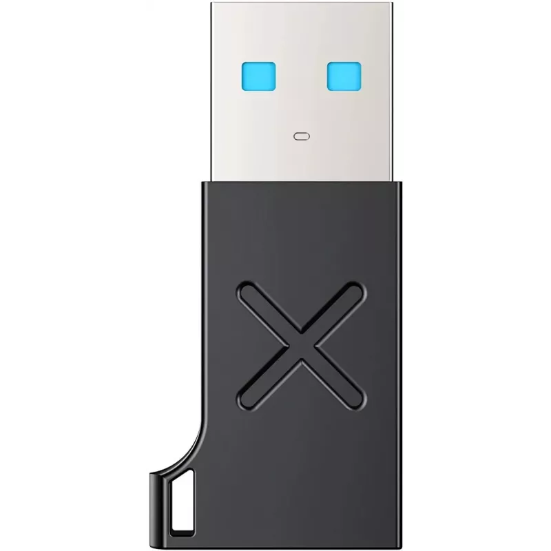 Unitek USB-C to USB-A adapter A1049ABK01 — must, USB-C (emane) USB-A (isane) kompaktne adapter