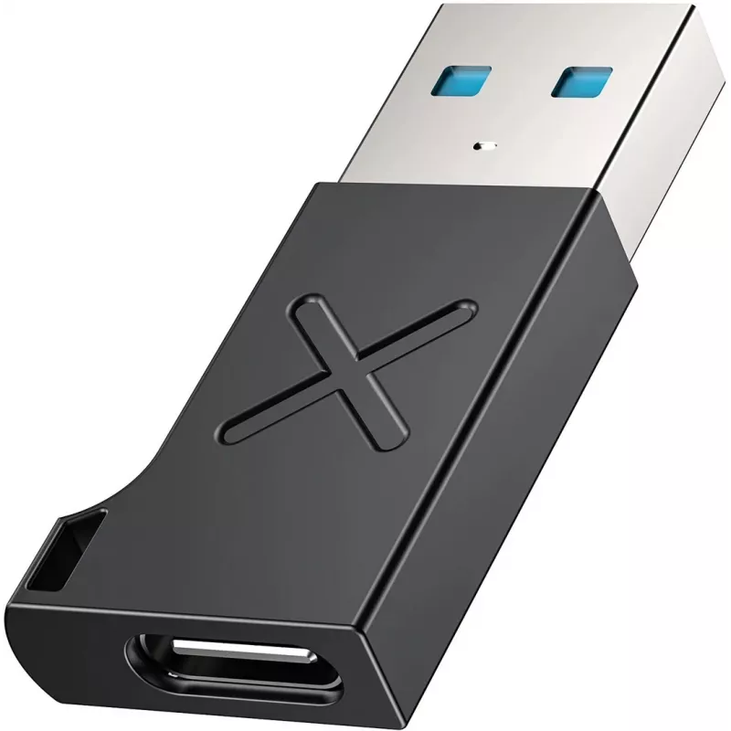 Unitek USB-C to USB-A adapter A1049ABK01 — must, USB-C (emane) USB-A (isane) kompaktne adapter