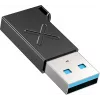 Unitek USB-C to USB-A adapter A1049ABK01 — must, USB-C (emane) USB-A (isane) kompaktne adapter