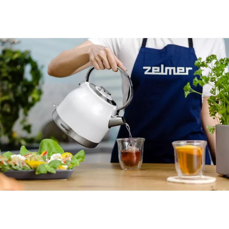 Zelmer ZCK7940 elektriline veekeetja 1,5 L 2200 W Roostevaba teras, valge