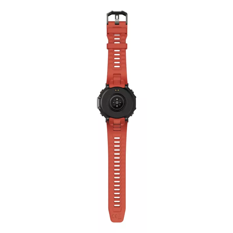 Nutikell Amazfit T-Rex 3 Lava — 1,5-tolline AMOLED, 480×480, GPS, 700 mAh, 32 GB, roostevabast terasest korpus, silikoonrihm