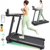 Urevo jooksulint sisseehitatud töö- ja treeningulauaga Foldi 3S Maksimaalne kasutaja kaal 120 kg Minimaalne kiirus 1 km/h Maksimaalne kiirus 12 km/h