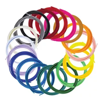 3Doodler Filament FLOW 20 PLA 20 värvi täitepakend polüpiimhape (PLA) must, sinine, tumeroheline, tumeroosa, kuld, roheline, lilla, tumesinine, oranž, roosa, läbipaistev, valge, kollane