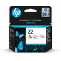 HP 22 originaal tindikassett kolmevärviline standardmahutavus 5 ml 165 lehekülge 1-pakk