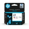 HP 22 originaal tindikassett kolmevärviline standardmahutavus 5 ml 165 lehekülge 1-pakk
