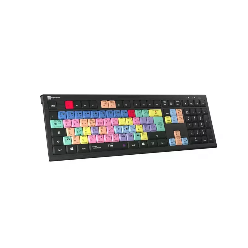 Logickeyboard Adobe Premiere Pro CC ASTRA 2 taustvalgustusega klaviatuur, prantsuse (LKB-PPROCC-A2PC-FR)