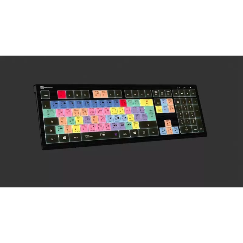 Logickeyboard Adobe Premiere Pro CC ASTRA 2 taustvalgustusega klaviatuur, prantsuse (LKB-PPROCC-A2PC-FR)