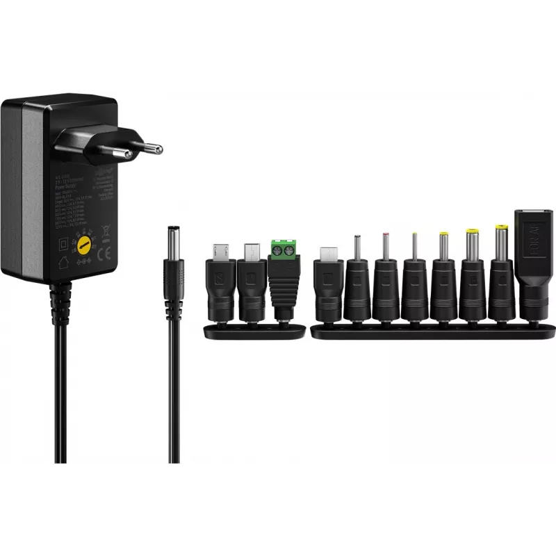Goobay 64569 Laadija mobiilseadmetele universaalne must AC-DC siseruumides (64569)