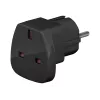 Wentronic Goobay reisiadapter, must – UK-pistikupesast tüüpi F (tüüp F, CEE 7/7) (94271)
