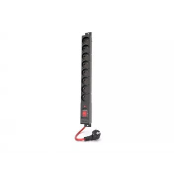 ACAR S8 Must 8 AC-pistikupesa 230 V 10m