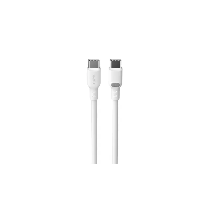 USB C-tüüpi USB C-tüüpi kaabel Havit CB6280 1 m valge