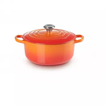 Le Creuset Signature Roaster ahi 22cm punane