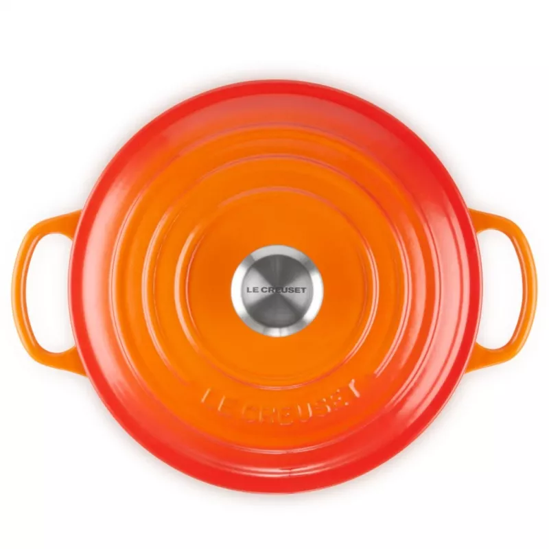 Le Creuset Signature Roaster ahi 22cm punane