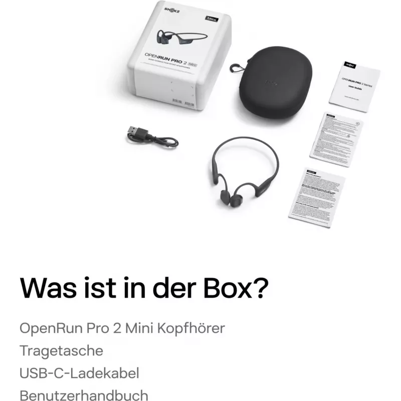 SHOKZ OpenRun Pro 2 Mini peakomplekt juhtmevaba kõrvaklambriga spordi Bluetooth must