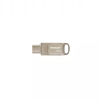 PATRIOT PS256GT560DS5D 256 GB USB-mälupulk USB 3.2 (USB-A/USB-C) pöörlev, hõbedane, 120 MB/s