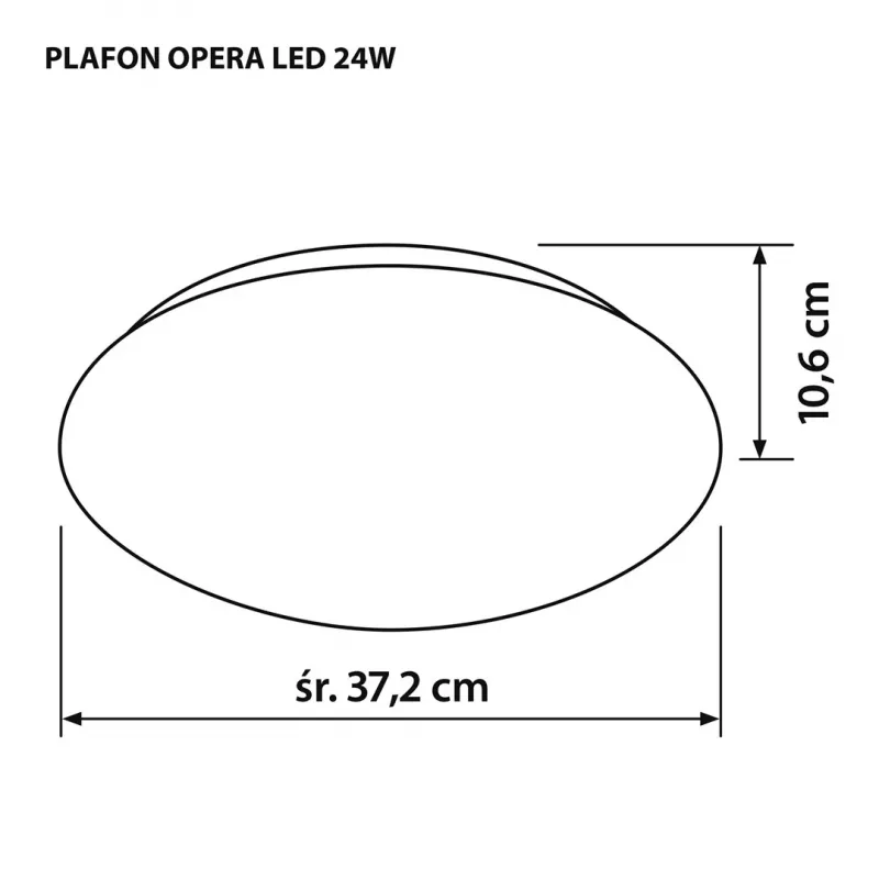 Moodne LED laelamp Activejet OPERA LED 24W