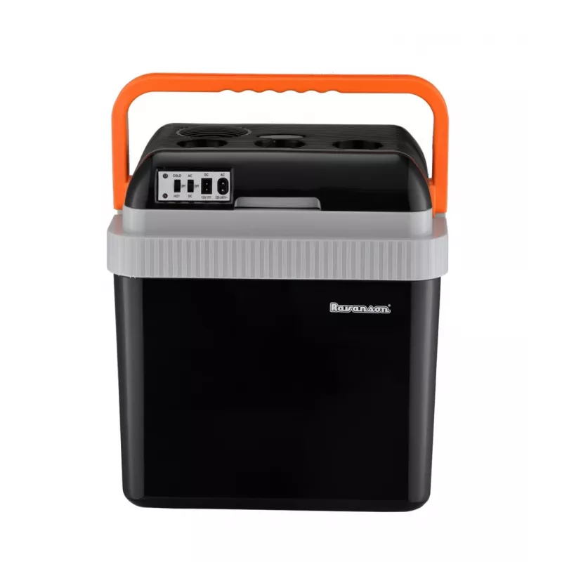 Cool box Ravanson CS-24S, electric 24 L, Must, 220–240 V, 57 dB