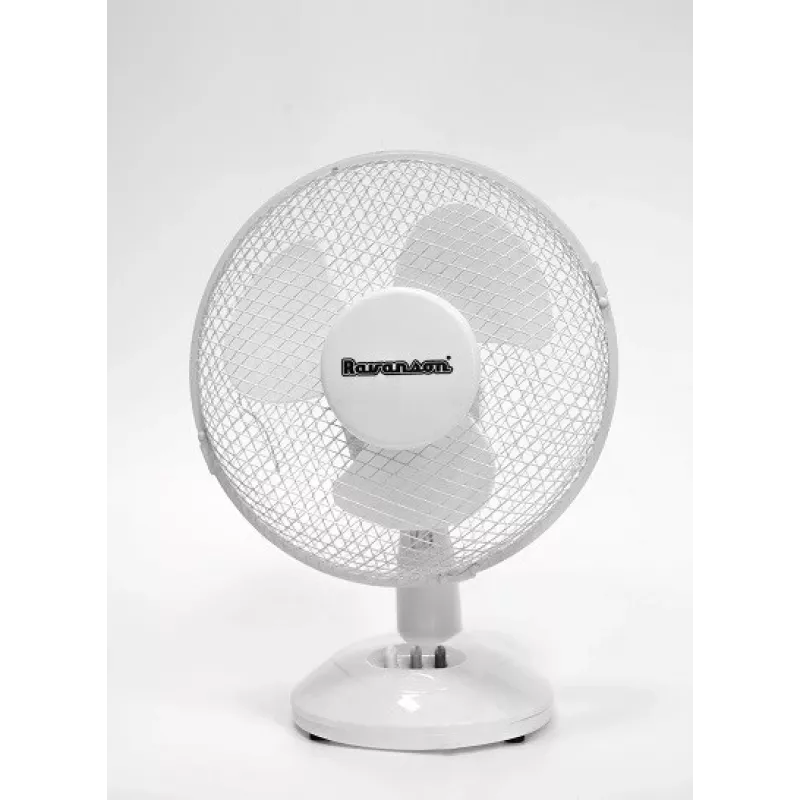 Lauaventilaator Ravanson WT-1023 — 27 cm labad, 3 laba, 2 kiirust, 23 W, valge