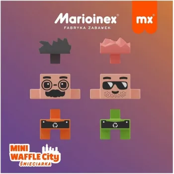 Mänguklotsid Marioinex Blocks Waffle mini Prügiauto 14 tk 903131
