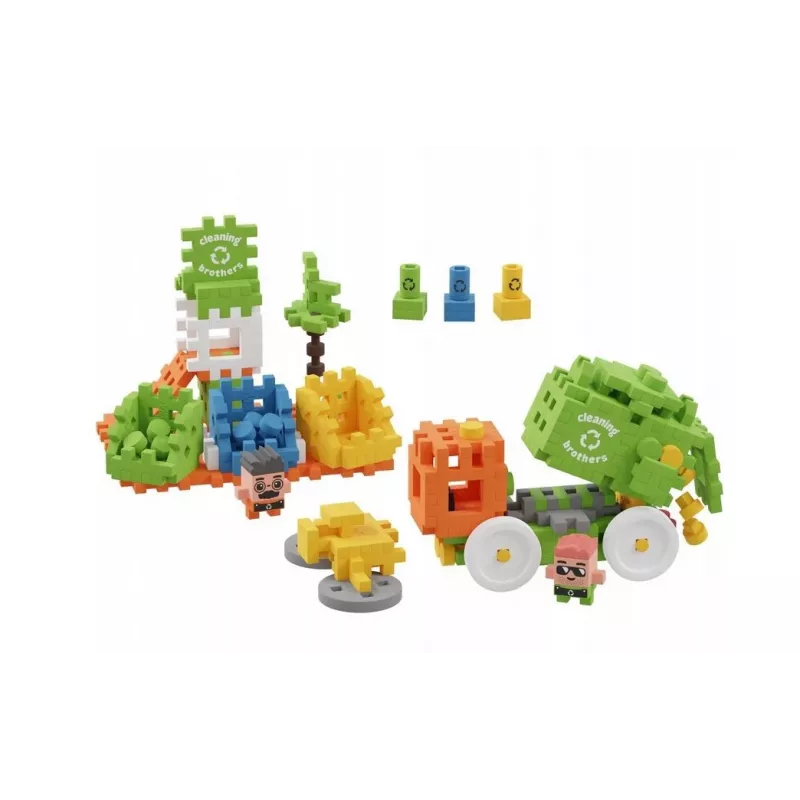 Mänguklotsid Marioinex Blocks Waffle mini Prügiauto 14 tk 903131