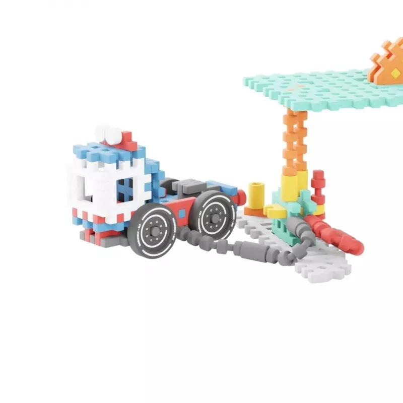 Mänguklotsikomplekt Marioinex Mini Waffle Blocks Gaasijaam, 148 tk, mitmevärviline, alates 6. eluaastast