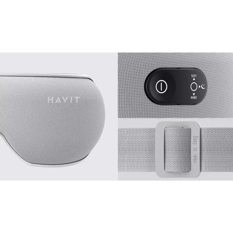 Havit EM1601 silmamassaažiseade hall Kompressioonmassaaž Akutoitega