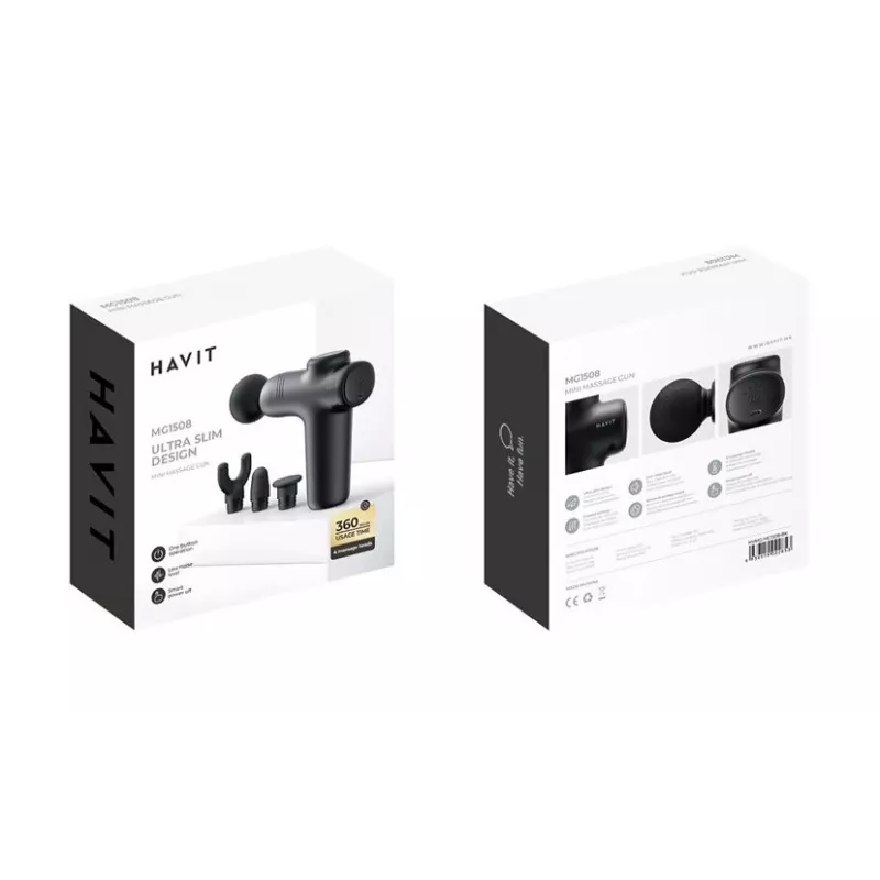 Havit MG1508 püstolmassaažiseade Beat ja Vibratsiooni massaaž
