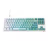 Havit KB901L mänguklaviatuur valge ja roheline USB juhtmega RGB LED