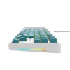 Havit KB901L mänguklaviatuur valge ja roheline USB juhtmega RGB LED