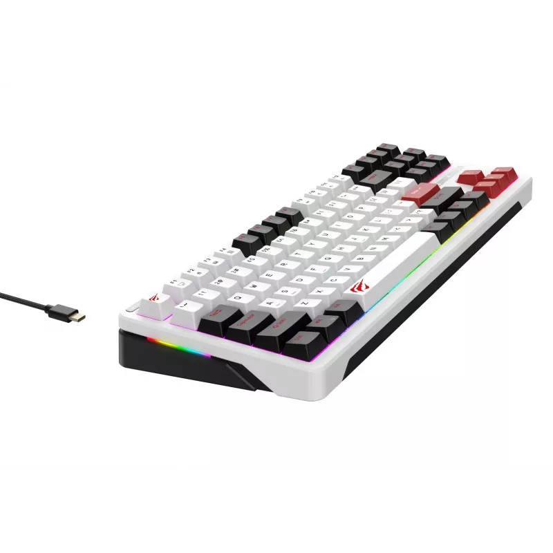 Havit KB902L mänguriklaviatuur 80% juhtmega USB QWERTY 88 klahvi RGB LED