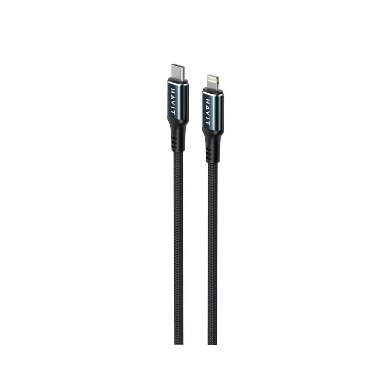 Havit CB6311 USB Type C to Lightning kaabel 1 m must 30 W