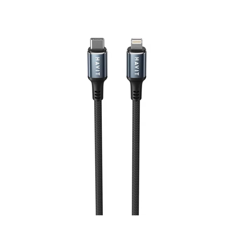 Havit CB6311 USB Type C to Lightning kaabel 1 m must 30 W