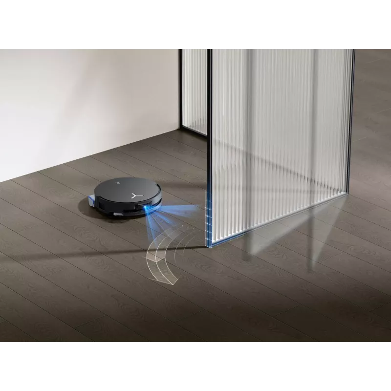 Robottolmuimeja Ecovacs Deebot X8 Omni — must, 5200 mAh aku, 128 min tööaeg, tolmukott 0,22 L, märgpühkimine, automaatne baasjaam