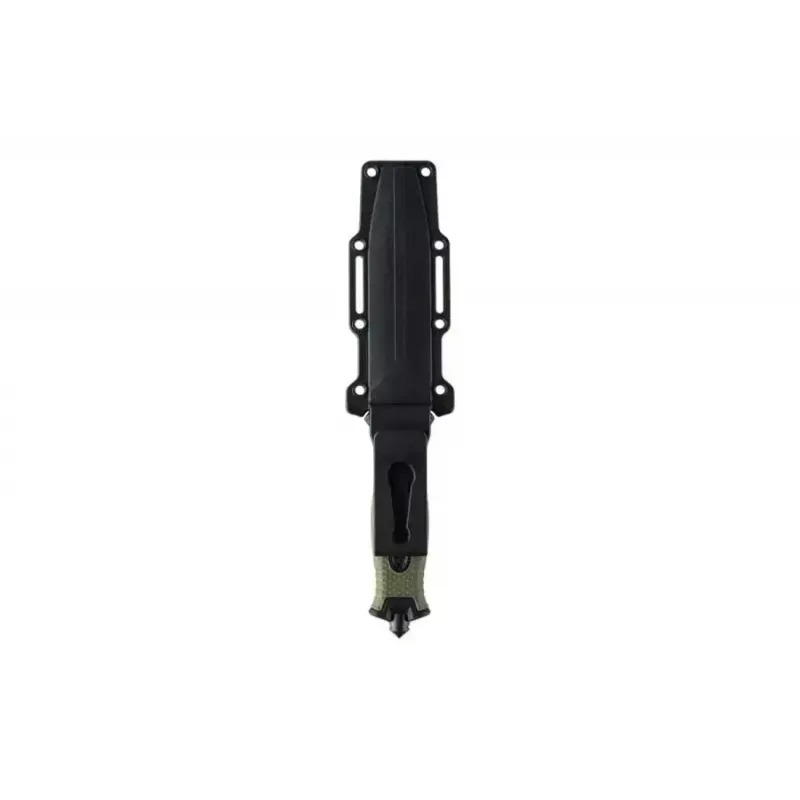 Taktikaline nuga 101 INC mudel 9242 fikseeritud teraga, roostevaba teras 3Cr13, 120 mm tera, roheline käepide, tupp
