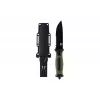 Taktikaline nuga 101 INC mudel 9242 fikseeritud teraga, roostevaba teras 3Cr13, 120 mm tera, roheline käepide, tupp