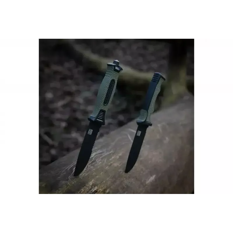 Taktikaline nuga 101 INC mudel 9242 fikseeritud teraga, roostevaba teras 3Cr13, 120 mm tera, roheline käepide, tupp