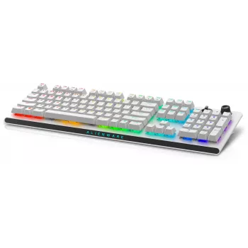Dell | Alienware Tri-Mode AW920K | Juhtmeta mänguklaviatuur | Juhtmeta | RGB LED valgustus | US | Bluetooth | Lunar Light | Numbriklahvistik | CHERRY MX Red | Juhtmeta ühendus
