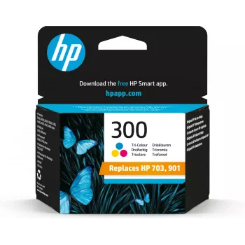 HP 300 tindikassett, värviline, Vivera, 4ml, Deskjet D2560, F4280, kõik-ühes (ML)